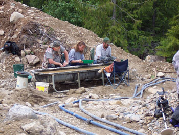 picture of miners panning